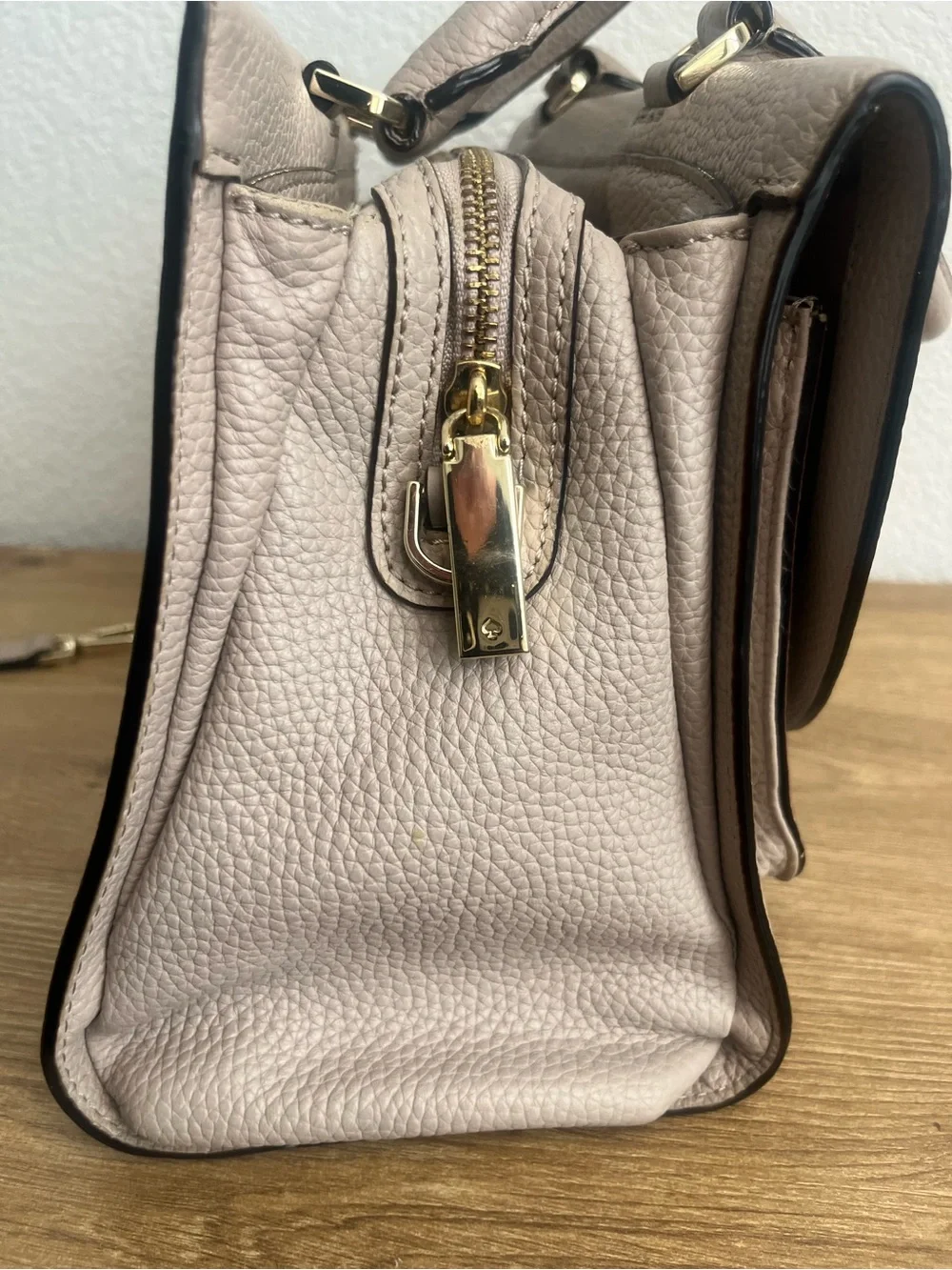 Kate Spade Carolyna Pebbled Leather Satchel WKRU4611 + Dust Bag